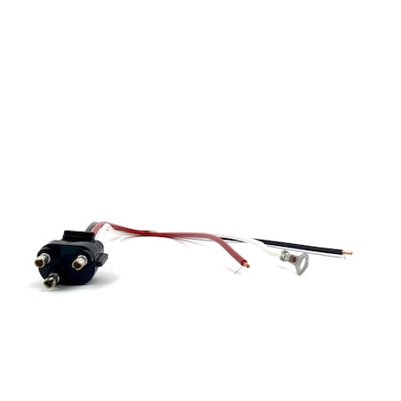 Truck-Lite Stop/Turn/Tail Plug, 16 Gauge Gpt Wire, Straight Pl-3, Stripped End/Ring Terminal, 11 In. 94926-3